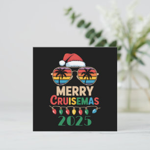 Merry Cruisemas 2025 Personalized Xmas Cruise Holiday Card