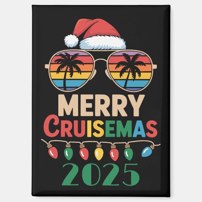 Merry Cruisemas 2025 Personalized Xmas Cruise Magnet (Front)