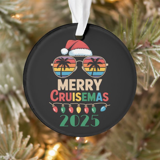 Merry Cruisemas 2025 Personalized Xmas Cruise Ornament (Tree)