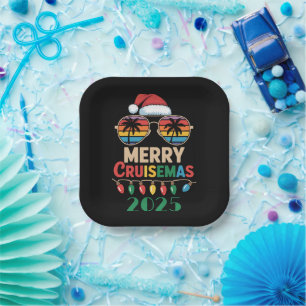 Merry Cruisemas 2025 Personalized Xmas Cruise Paper Plate