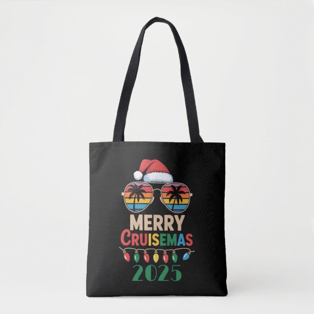 Merry Cruisemas 2025 Personalized Xmas Cruise Tote Bag (Front)
