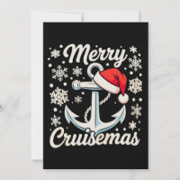 Merry Cruisemas Anchor Santa Hat Christmas Cruise