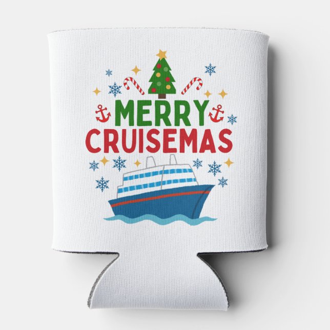 Merry Cruisemas Christmas Can Cooler (Back)