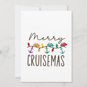 Merry Cruisemas Christmas Cruise Family Matching Invitation