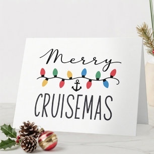 Merry Cruisemas Christmas Cruise Lights Anchor Card