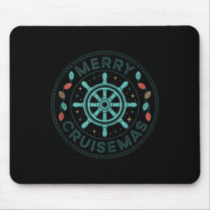 Merry Cruisemas Christmas Cruise Matching Family X Mouse Pad
