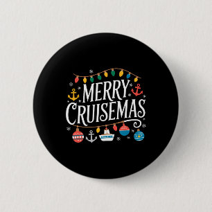 Merry Cruisemas Christmas Cruise S Family Cruisin  2 Inch Round Button