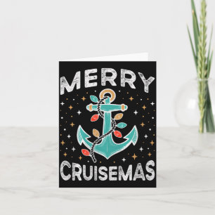 Merry Cruisemas Cruise Christmas Light Matching Fa Card