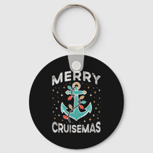 Merry Cruisemas Cruise Christmas Light Matching Fa Keychain