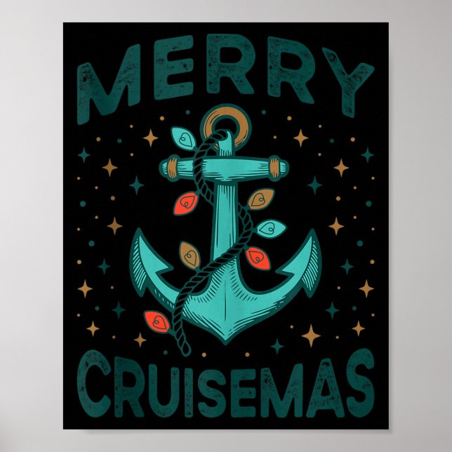 Merry Cruisemas Cruise Christmas Light Matching Fa Poster (Front)
