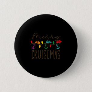 Merry Cruisemas Cruise Christmas Lights Matching F 2 Inch Round Button
