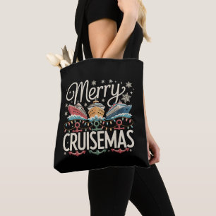 Merry Cruisemas Cruise Family Xmas Holiday Tote Bag