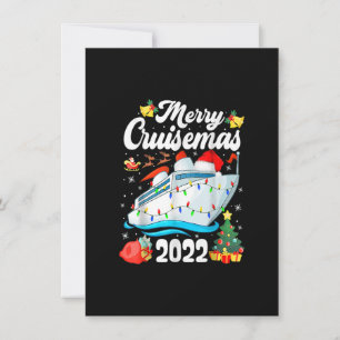 Merry Cruisemas Cruise Funny Christmas Family Xmas Invitation