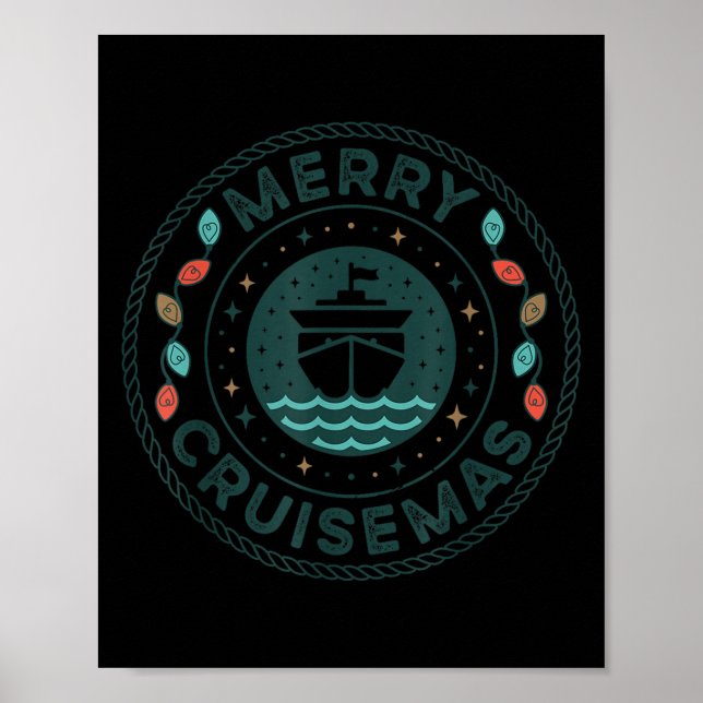 Merry Cruisemas Cruise Mas Matching Family Christm Poster (Front)