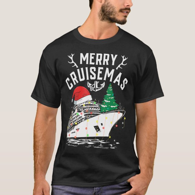 Merry Cruisemas  Cruise Ship Family Christmas 1 T-Shirt (Front)