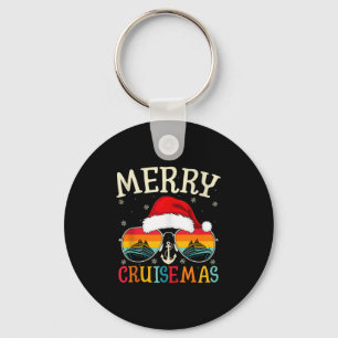 Merry Cruisemas Cruise Ship Vacation Cruising Chri Keychain