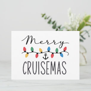 Merry Cruisemas Family Christmas Cruise Trip  Holiday Card