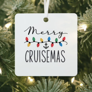 Merry Cruisemas Family Christmas Cruise Trip Metal Ornament