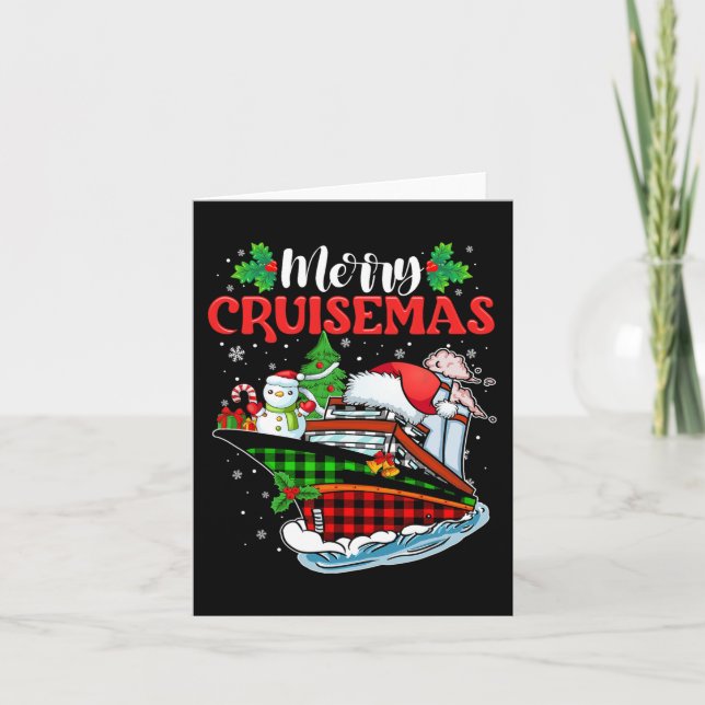 Merry Cruisemas Family Cruise Christmas 2023 Fun 1 Card (Front)