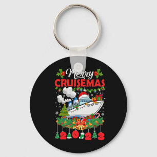 Merry Cruisemas Family Cruise Christmas 2023 Fun B Keychain