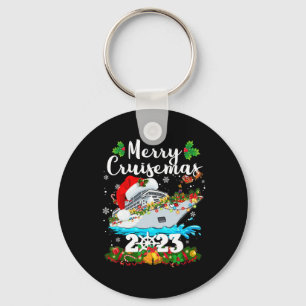 Merry Cruisemas Family Cruise Christmas 2023 Fun B Keychain