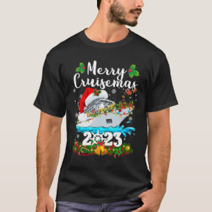Merry Cruisemas Family Cruise Christmas 2023 Fun B T-Shirt