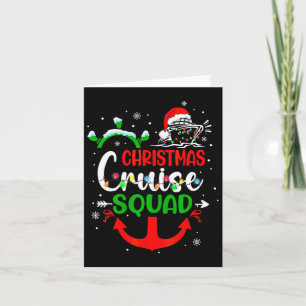 Merry Cruisemas Family Cruise Christmas Cruise Squ Card