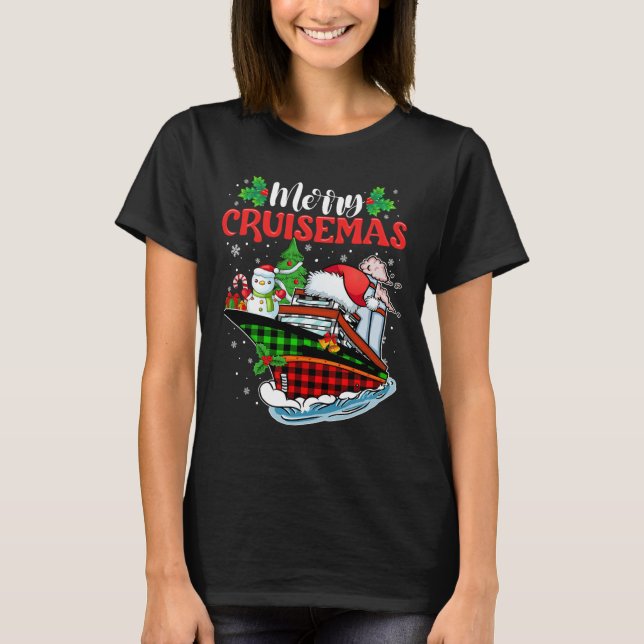 Merry Cruisemas Family Cruise Christmas Fun 1  T-Shirt (Front)