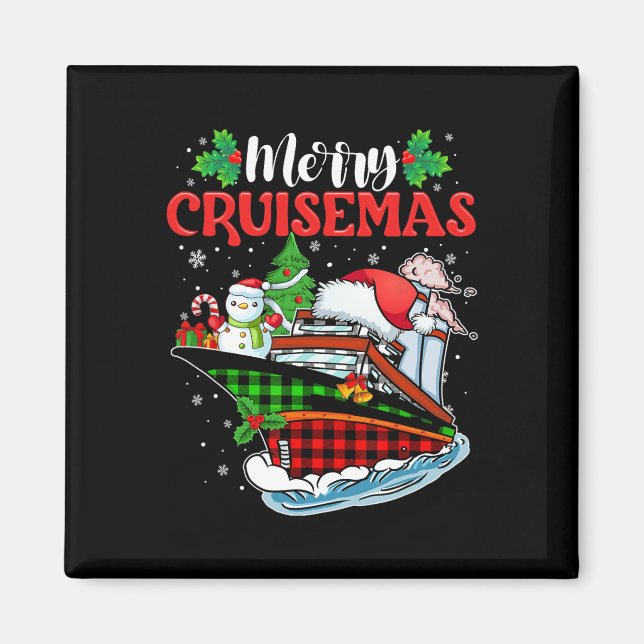 Merry Cruisemas Family Cruise Christmas Fun  Magnet (Front)