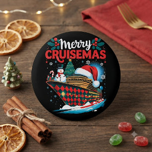 Merry Cruisemas Funny Family Christmas 2 Inch Round Button