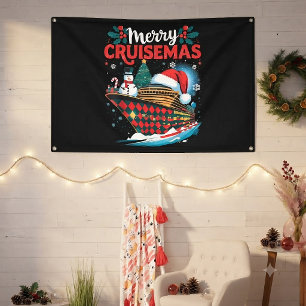 Merry Cruisemas Funny Family Christmas Banner