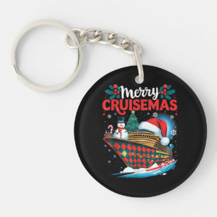 Merry Cruisemas Funny Family Christmas Keychain
