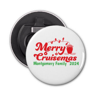 Merry Cruisemas Personalized Family  Bottle Opener