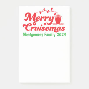 Merry Cruisemas Personalized Family Group Post-it Notes