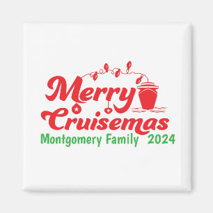 Merry Cruisemas Personalized Family  Magnet