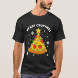 Merry Crustmas Pizza Christmas Tree Xmas Gifts T-Shirt<br><div class="desc">Merry Crustmas Pizza Christmas Tree Xmas Gifts Kids Men Shirt</div>