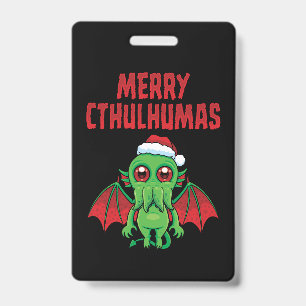 Merry Cthulhumas Seasons Greetings Badge