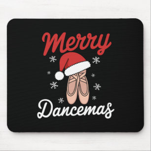 Merry Dancemas Ballet Dancer Teacher Christmas Dan Mouse Pad