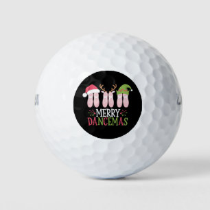 Merry Dancemas Christmas Ballet Shoes Dancing Golf Balls