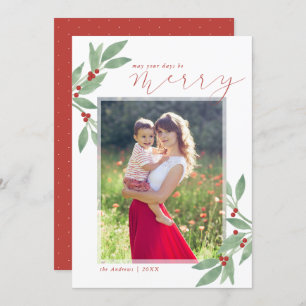 Merry Days Holiday Photo Card