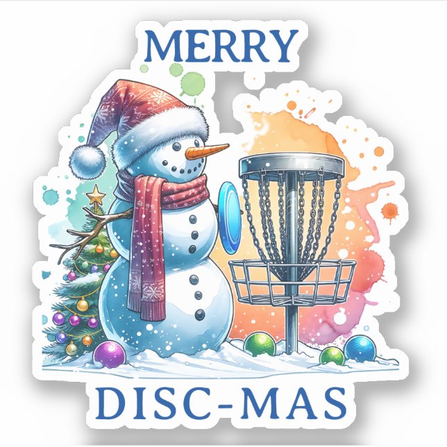 Merry Disc-mas | Disc Golf Personalized Christmas (Front)