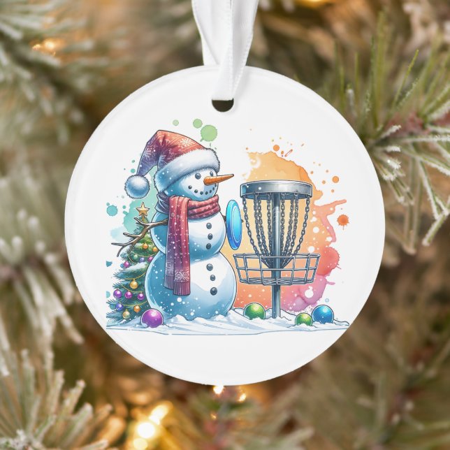 Merry Disc-mas | Disc Golf Personalized Christmas Ornament (Tree)