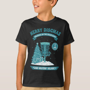 Merry Discmas Chain Gang Disc Golfers Delight T-Shirt