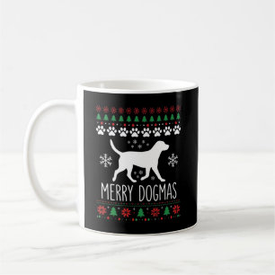 Merry Dogmas Christmas Dog Vector Coffee Mug
