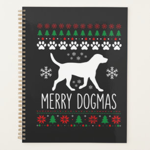 Merry Dogmas Christmas Dog Vector Planner