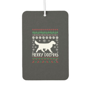 Merry Dogmas Dog Snowflake Ugly Christmas Sweater Air Freshener