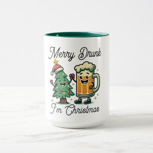 Merry Drunk Funny Christmas  Mug