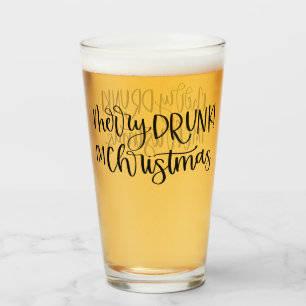 Merry Drunk I'm Christmas   Funny Drinking Humour Glass