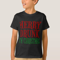 Merry Drunk I'm Christmas Funny Xmas Wine Drinking