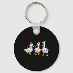 Merry Duckmas Funny Duck Christmas Duck Lover Xmas Keychain